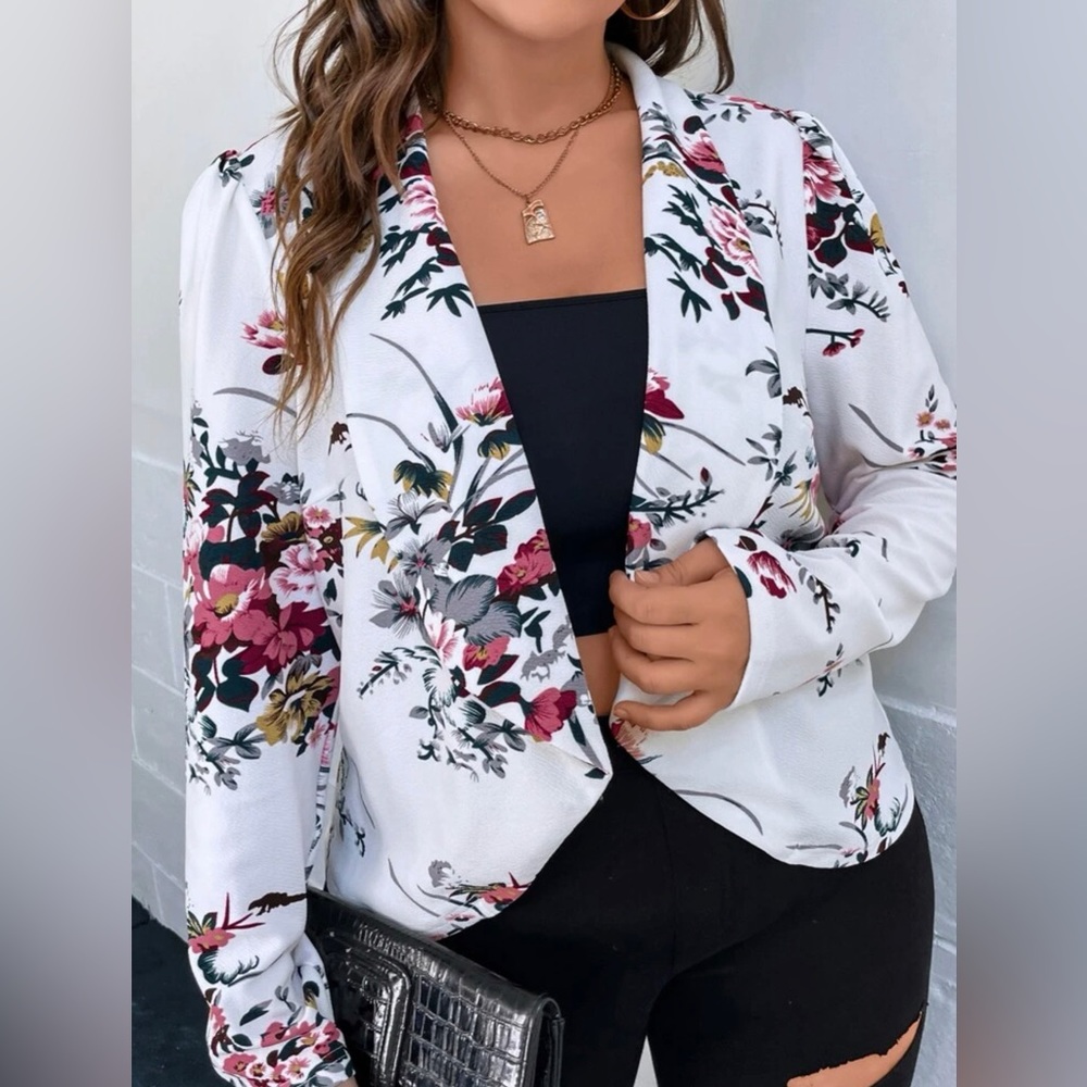 Floral Print Blazer